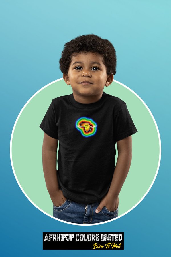 T-shirt Afrhipop Enfant col rond manches courtes