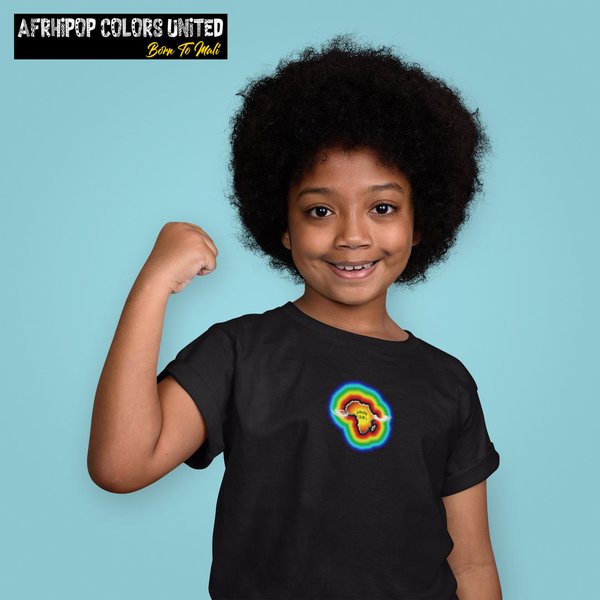 T-shirt Afrhipop Enfant col rond manches courtes