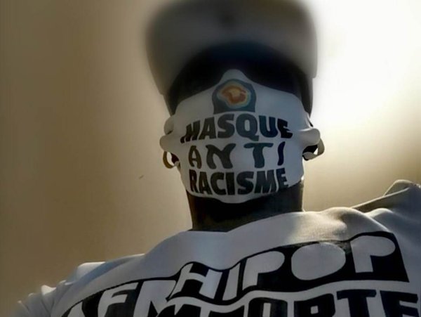 Masque #Afrhipop Anti Racisme (à l'unité)